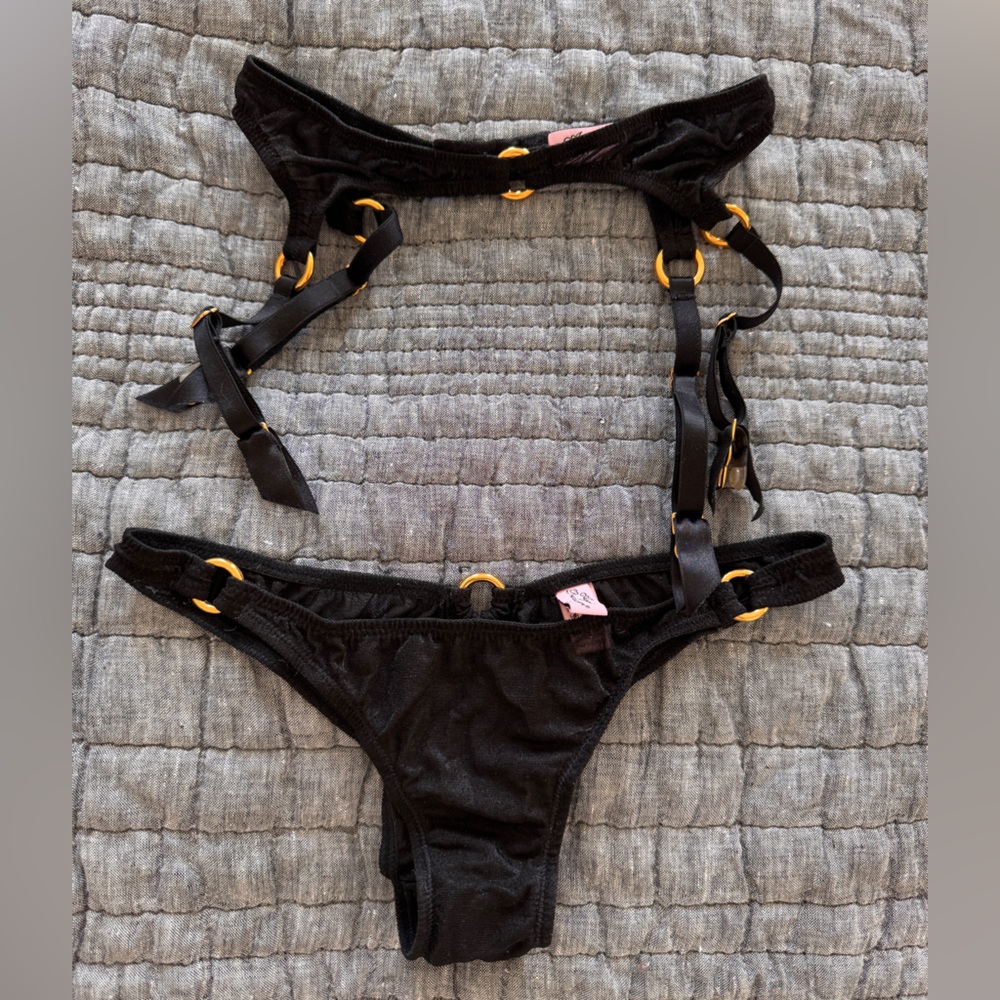 Agent Provocateur Black Lingerie with Gold Detail